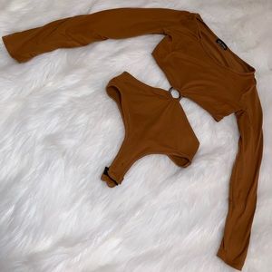 Love Culture long sleeve cutout bodysuit